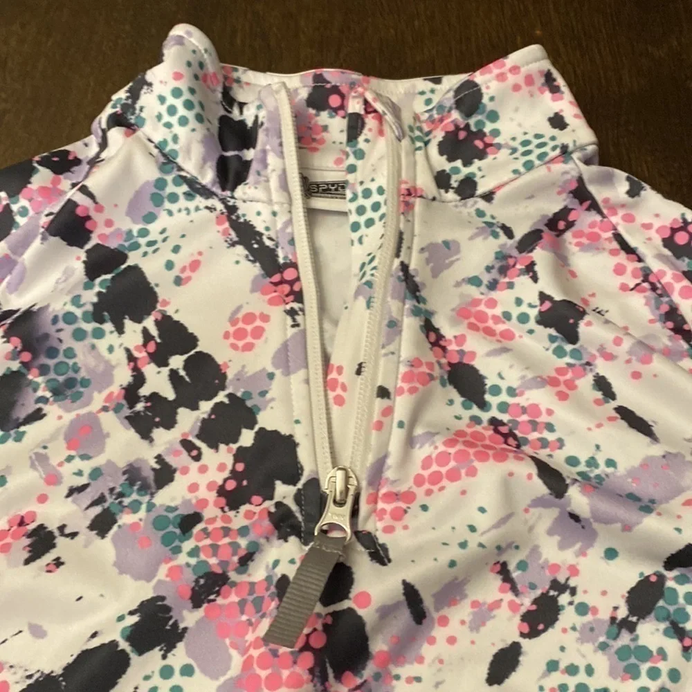 𝅺SPYDER youth half popover with paint‎ spatter design size Youth M